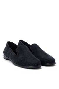 L'Agence Dominik Crystal Loafer Shoe