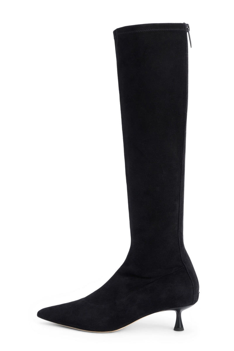 L'Agence Emilie Suede Kitten Heel Boot