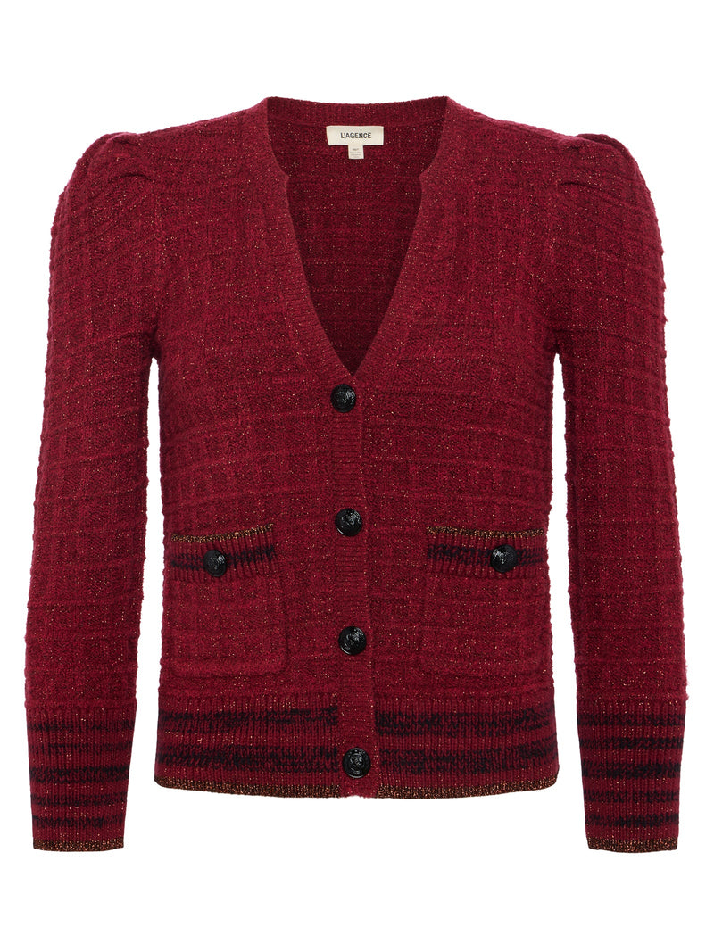 L‘Agence Jenni Knit Waffle Cardigan