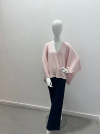 Poncho en maille en cachemire biologique Repeat Feather