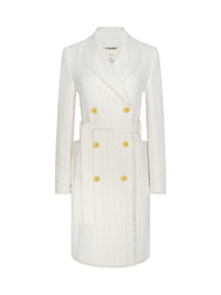 L'Agence Cooper Tweed Trench Coat