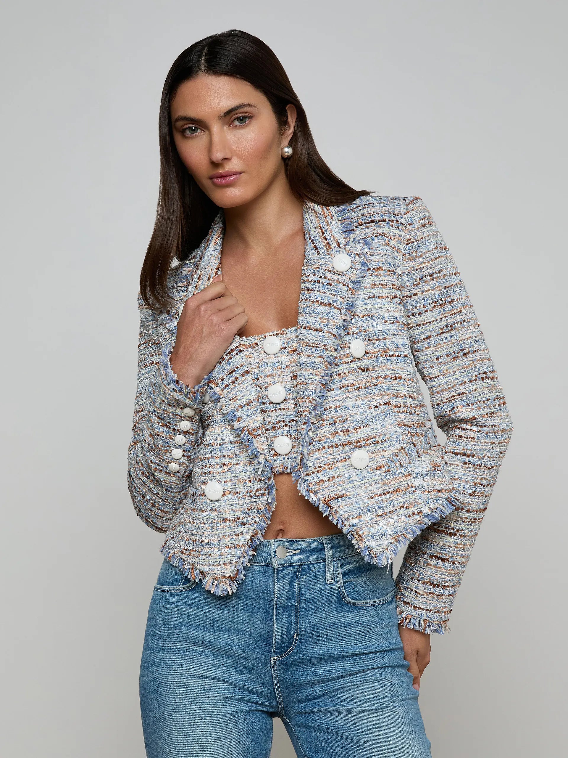 Blazer en tweed L'Agence Marv