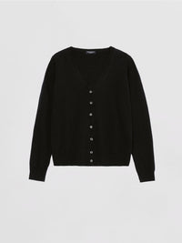 Gilet en maille de cachemire biologique Repeat - Noir