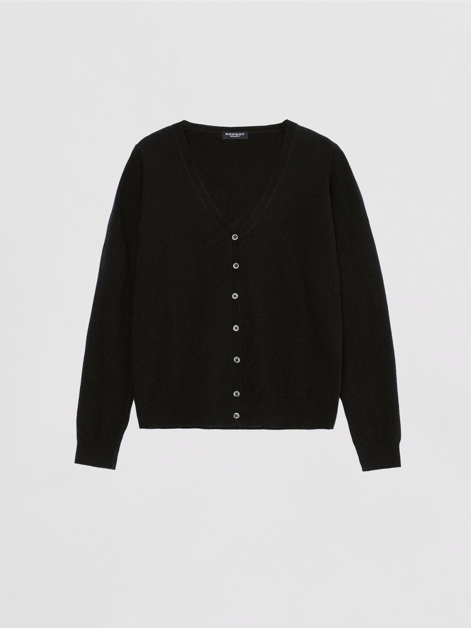 Gilet en maille de cachemire biologique Repeat - Noir