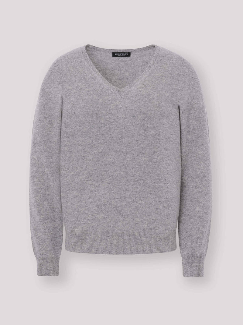 Repeat V Neck Sweater