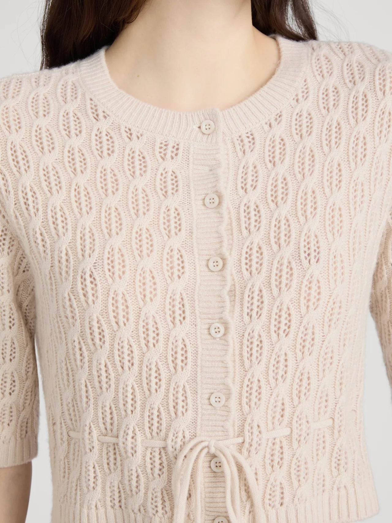 Frame The Clover Cardigan Oatmeal Heather