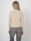 Repeat Cropped Organic Cashmere Cardigan With Pearl Buttons