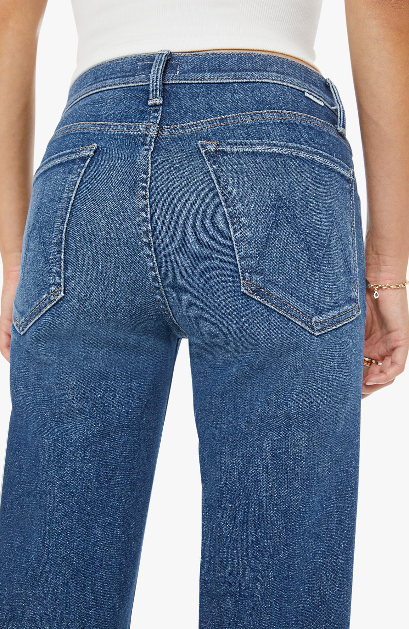 Mother The Mid Rise Rambler Zip Ankle - Catch my Drift