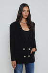 L'Agence Eileen Knit Boyfriend Cardigan Blazer