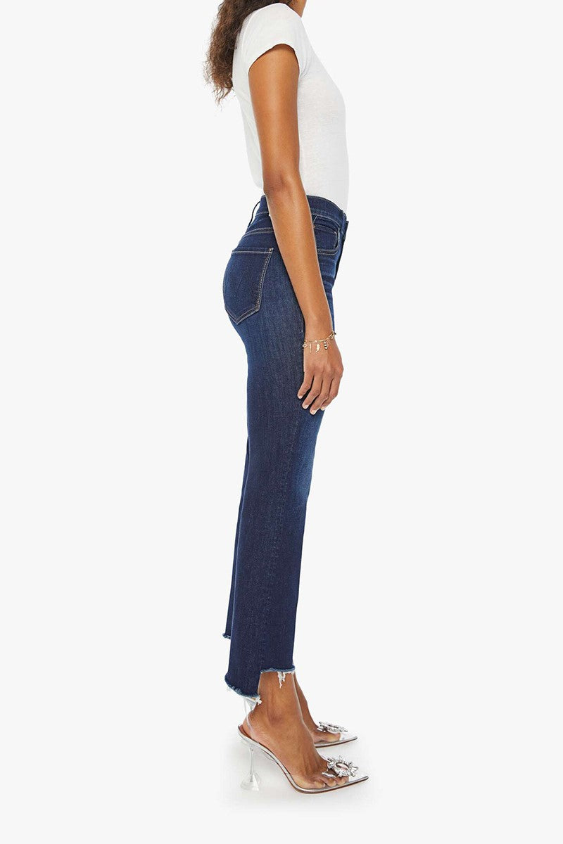 Mother The Insider Crop Step Fray Jean