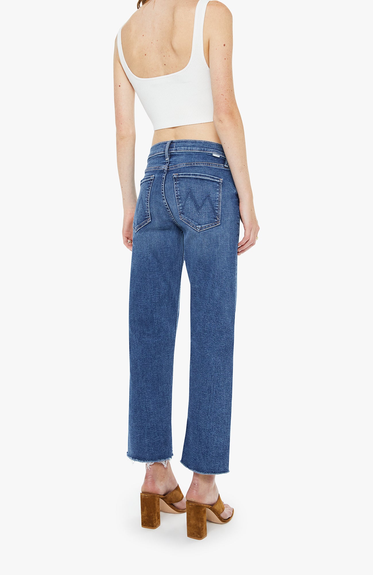 Mother The Newbie Ankle Fray Jean