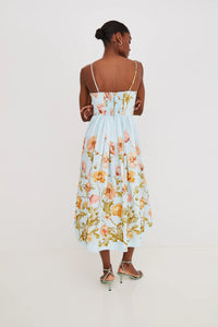 Robe Midi Alba Cara Cara Lockwood Flora Ciel
