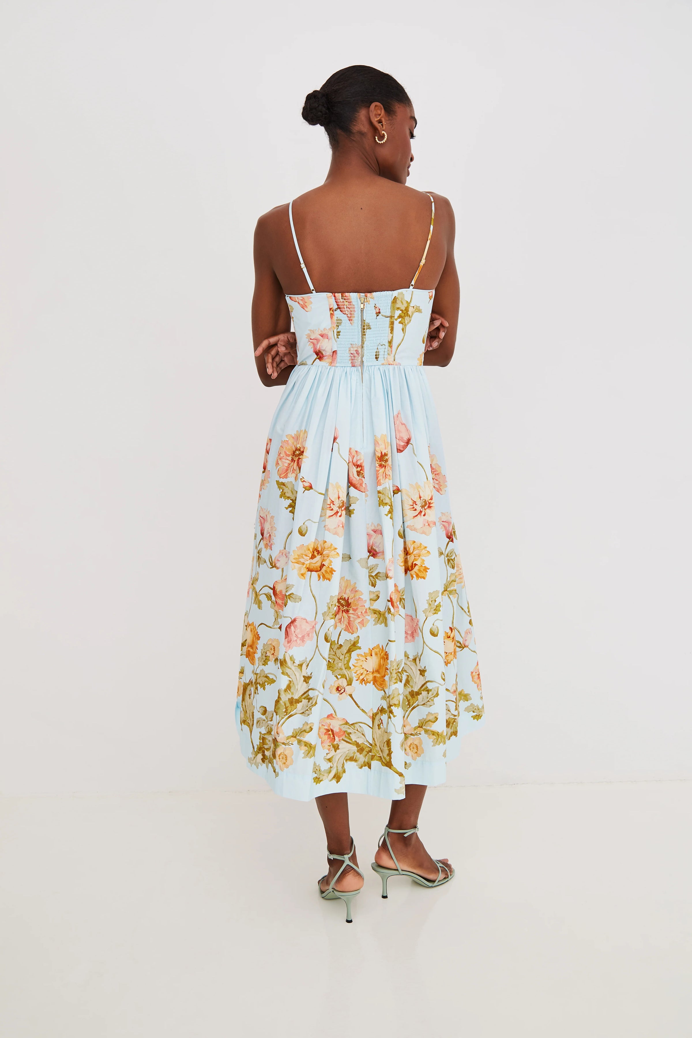 Robe Midi Alba Cara Cara Lockwood Flora Ciel