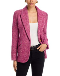 L'Agence Chamberlain Blazer Pink Multi Herringbone