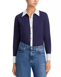 L'Agence Leslie French Cuff Bodysuit