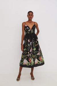 Robe Midi Pero Cara Cara Bloomsfield Noire