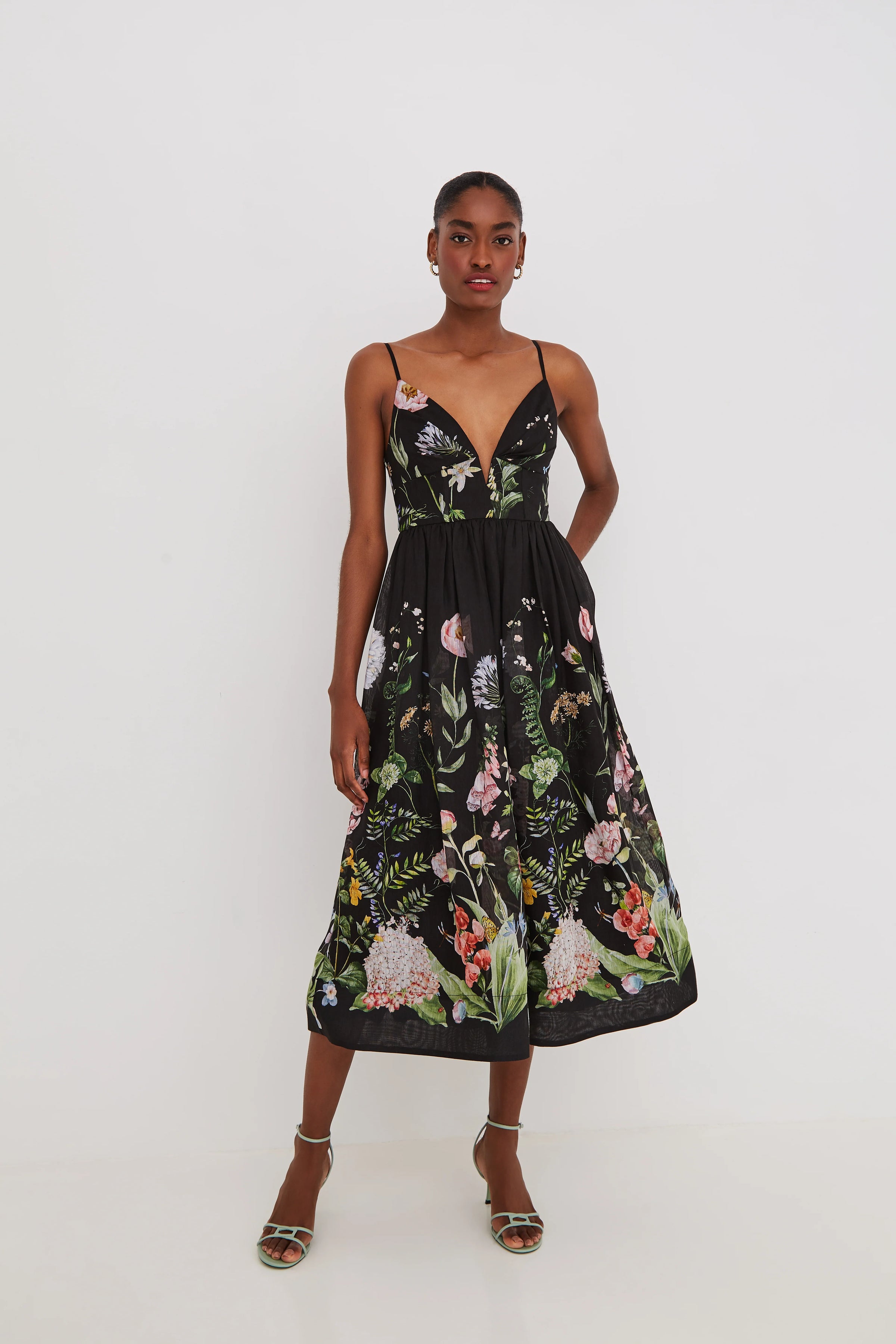 Robe Midi Pero Cara Cara Bloomsfield Noire