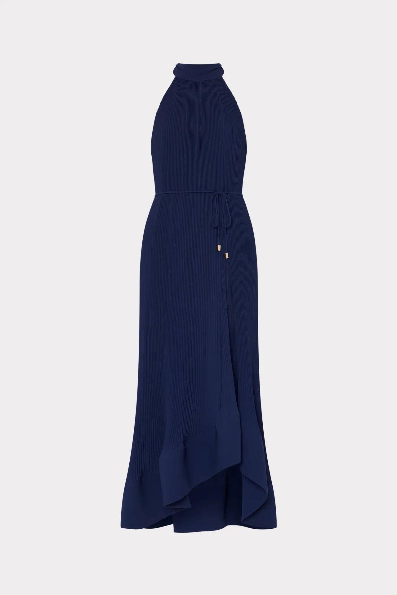 Robe midi plissée Milly Nalani Marine