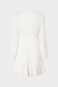 Milly Liv Pleated Mini Dress White