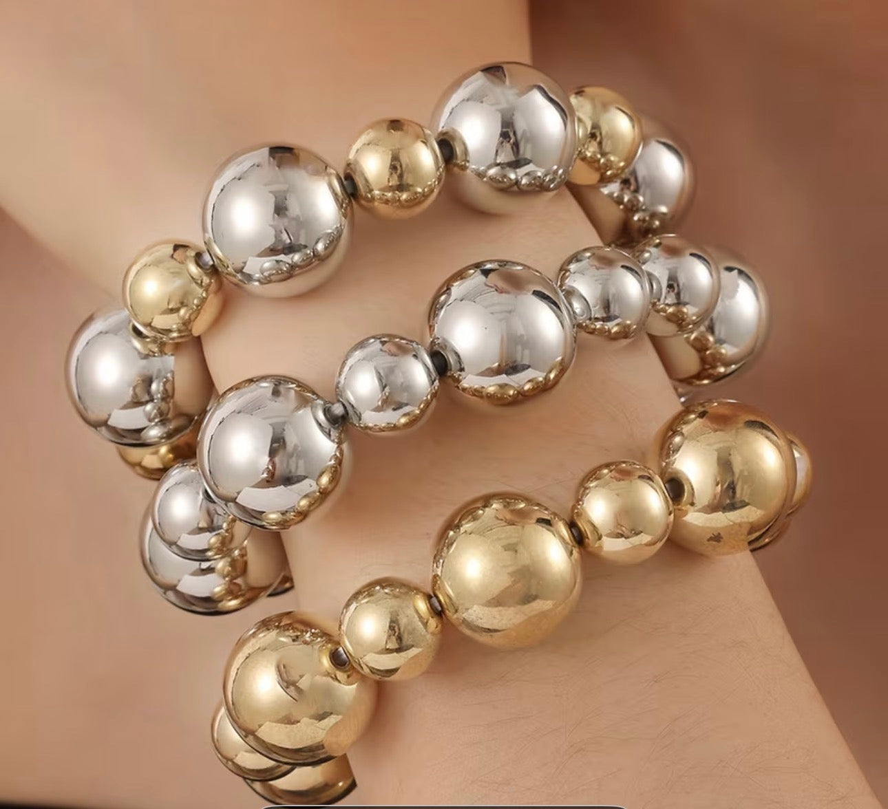 Bracelet à bulles épaisses