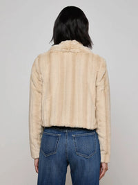 L'Agence Davy Faux Fur Jacket