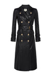 L'Agence Celina Leather Trench Coat