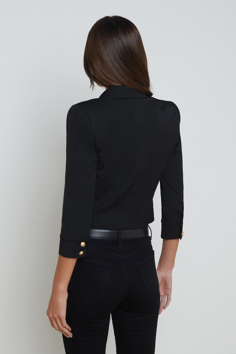 L'Agence Kumi Cropped Jacket Blazer