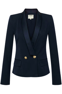 L'Agence Imogen Satin Lapel Blazer