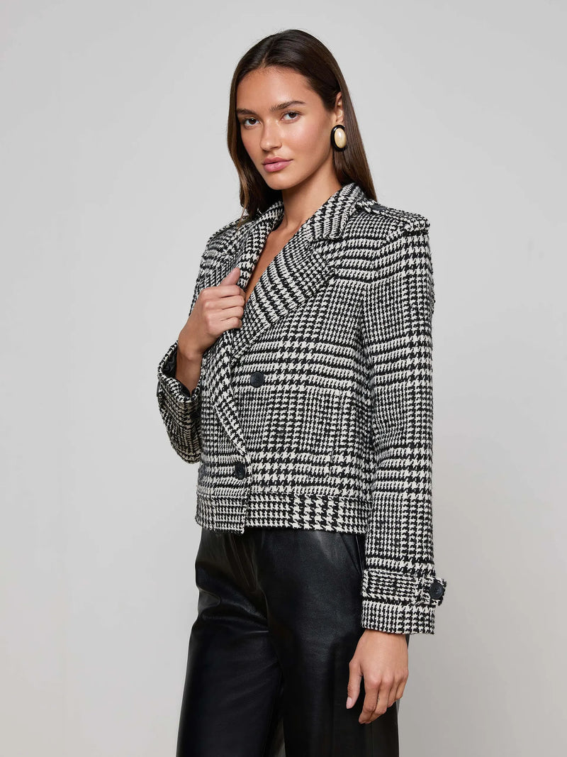 L'Agence Xoey Cropped Trench Coat