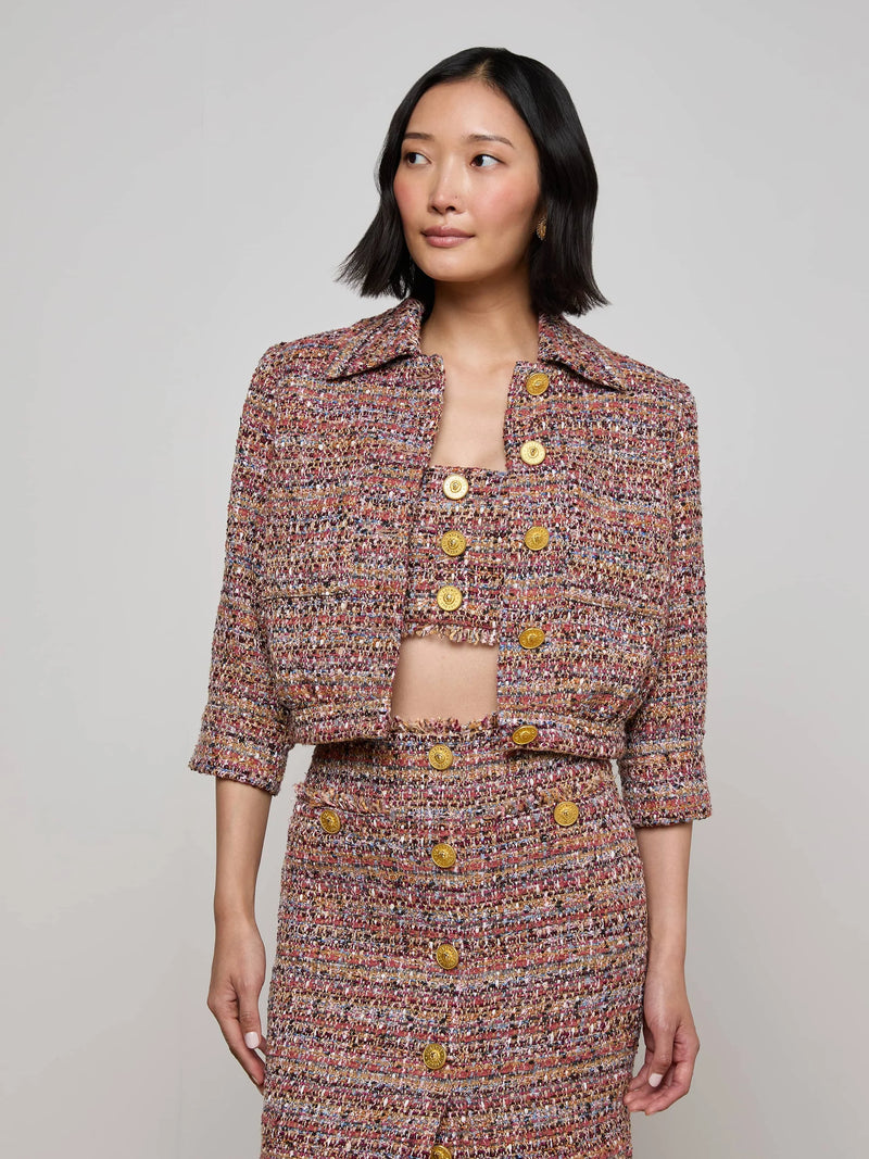L'Agence Jia Tweed Jacket