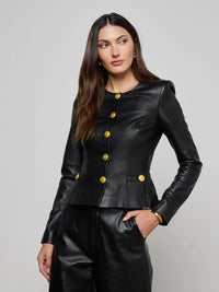L'Agence Mariella Leather Jacket
