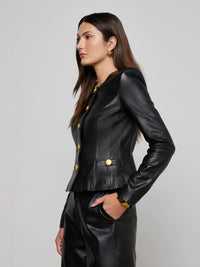 L'Agence Mariella Leather Jacket