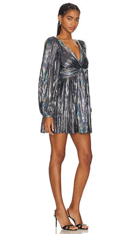 Sabina Musayev Wendy Dress in Dark Silver