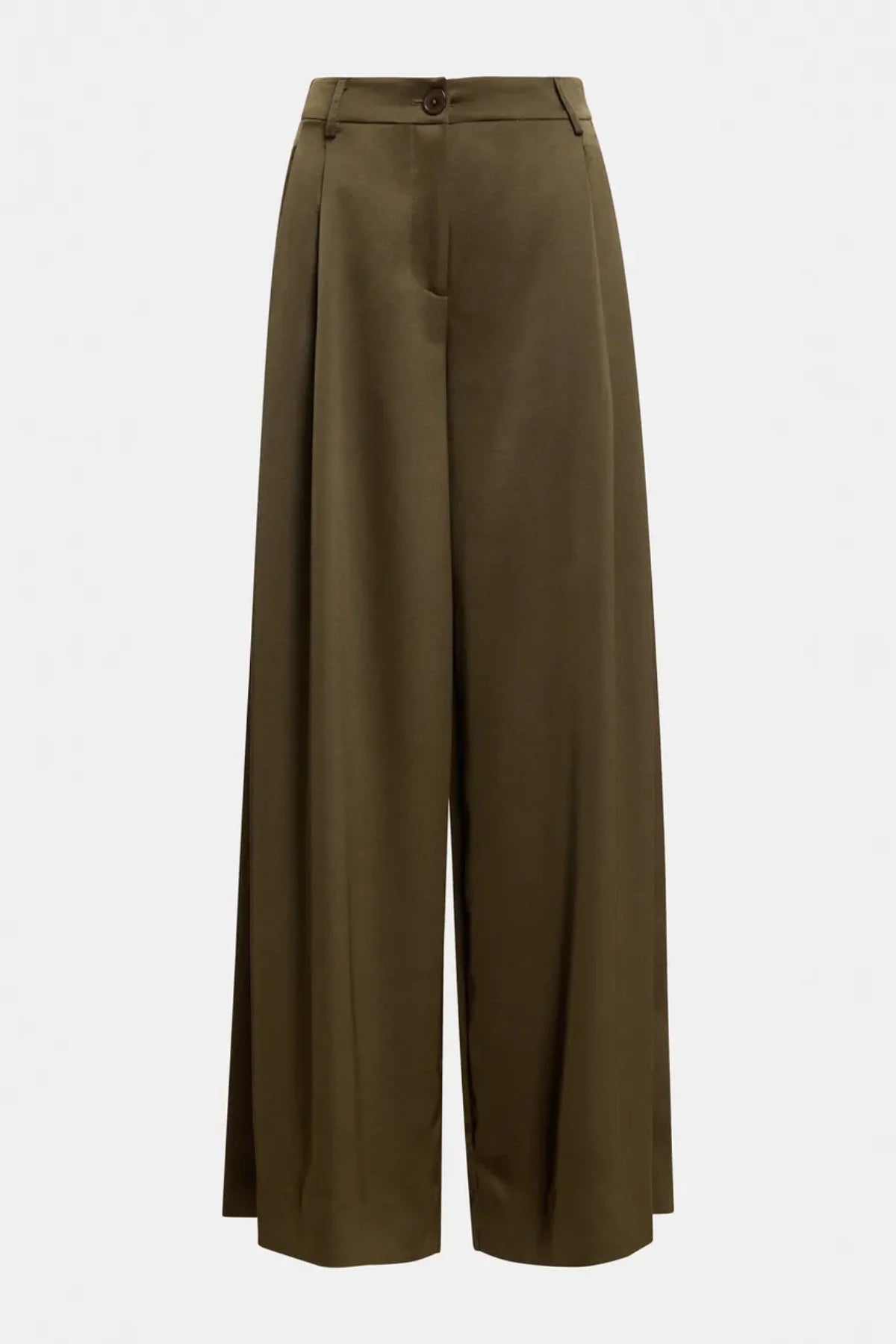 Essentiel DA25 Katerina Pantalon large Vert sauge