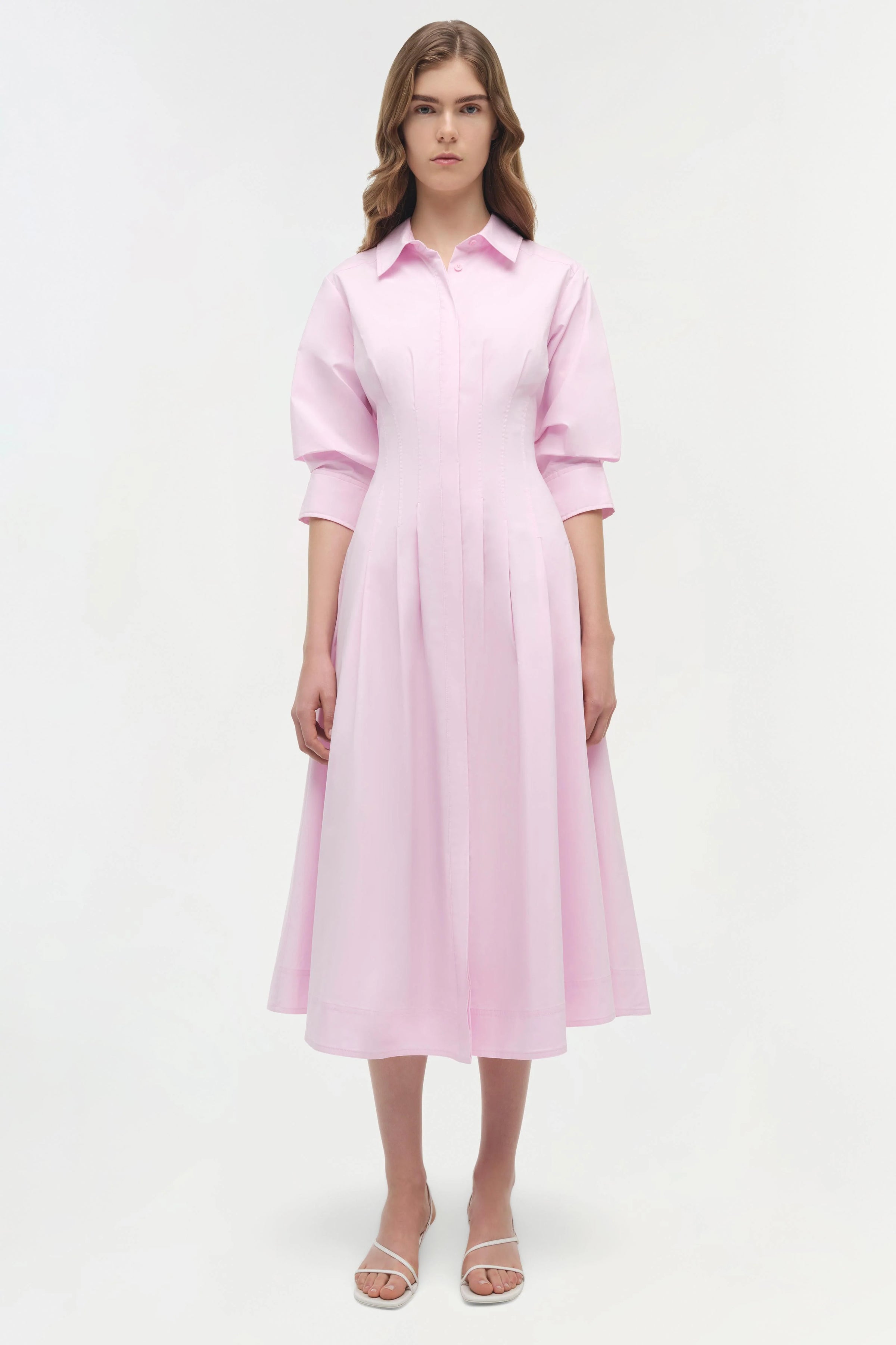 Simkhai Jazz Pintuck Midi Dress