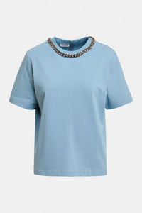Essentiel AA19 Klaim T-shirt avec chaîne Azure Affair