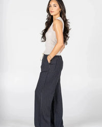 C'est Moi Pucker Fabric Deep V Neck Top
