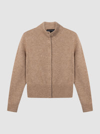 Gilet en maille de cachemire et soie Repeat - Fauve