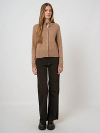 Gilet en maille de cachemire et soie Repeat - Fauve