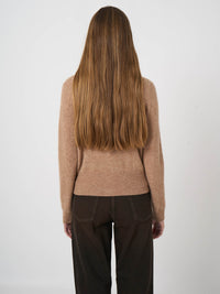 Gilet en maille de cachemire et soie Repeat - Fauve
