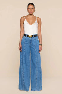 L'Agence 20075CXI-TORS Jennings High Rise Snap Wide Leg Torsten