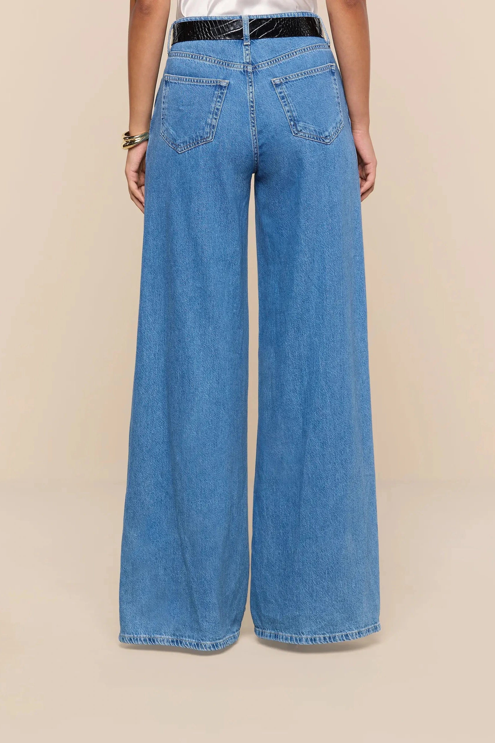 L'Agence 20075CXI-TORS Jennings High Rise Snap Wide Leg Torsten