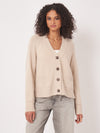 Repeat Wool-Cashmere Buttoned Cardigan