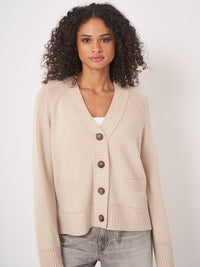 Repeat Wool-Cashmere Buttoned Cardigan
