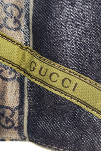 Elevazione Ascend Gucci Silk Scarf Design Denim Jacket