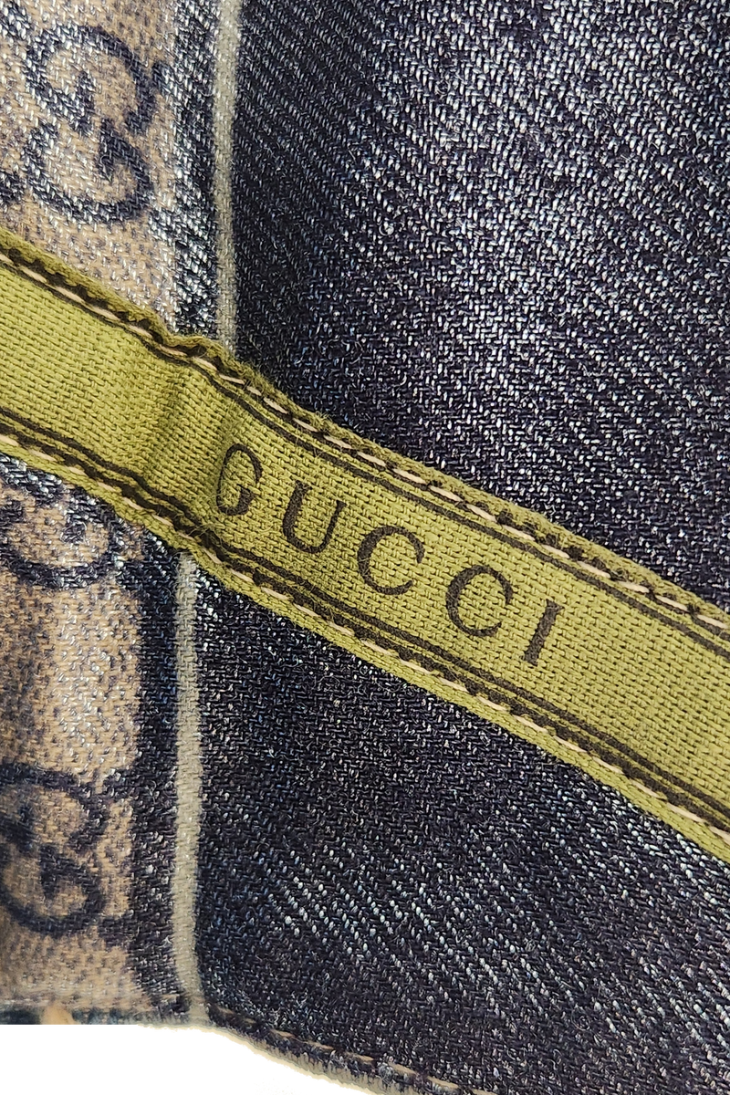 Elevazione Ascend Gucci Silk Scarf Design Denim Jacket