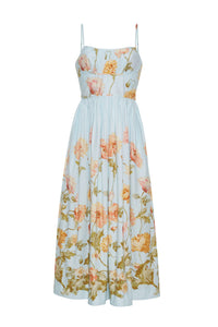 Robe Midi Alba Cara Cara Lockwood Flora Ciel