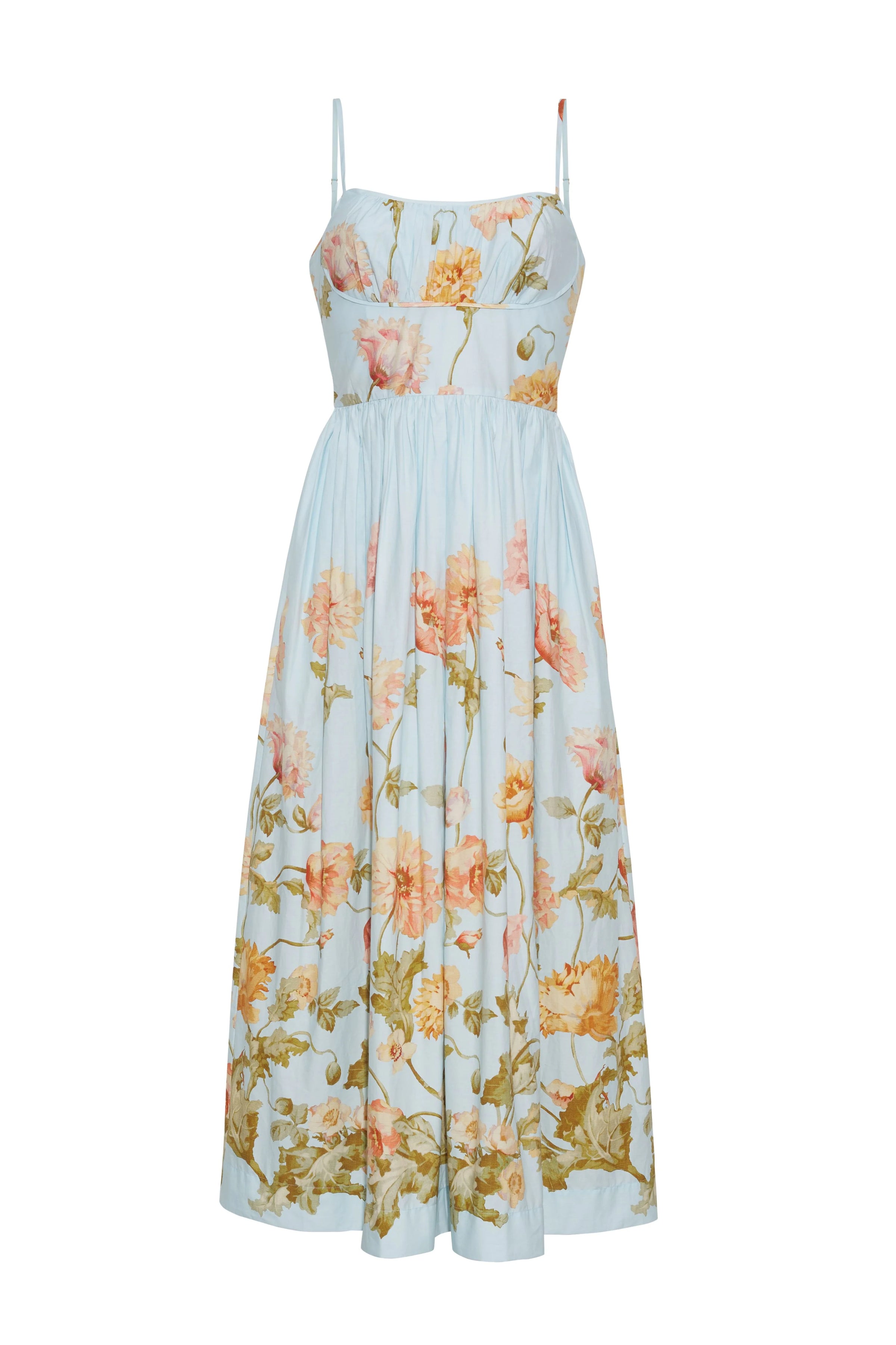 Robe Midi Alba Cara Cara Lockwood Flora Ciel