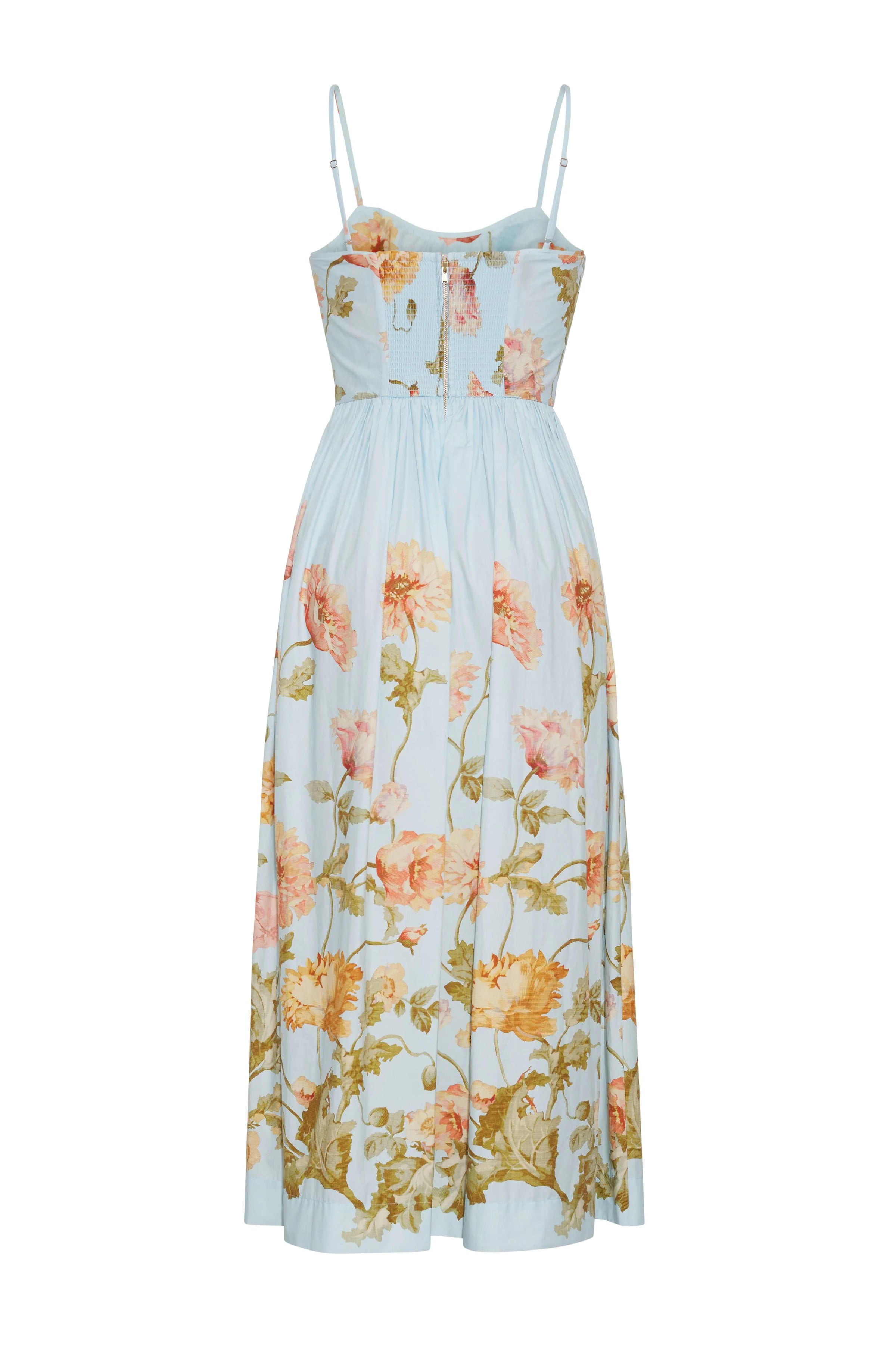 Robe Midi Alba Cara Cara Lockwood Flora Ciel