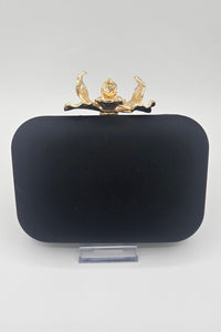 Pochette fleur noire